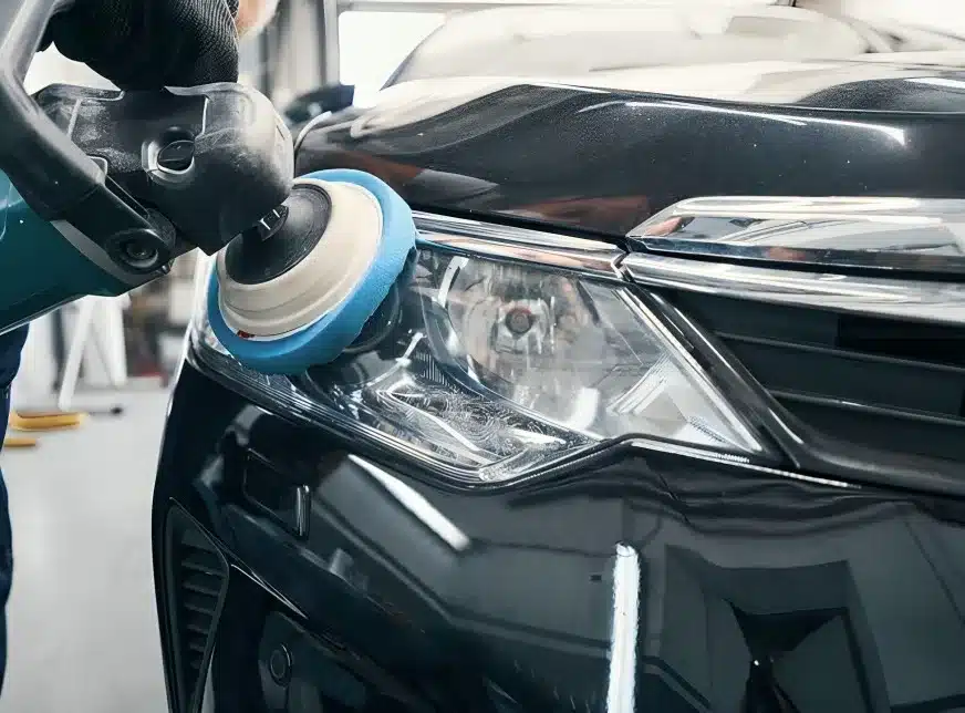 Car headlight restoration service for clear night driving"