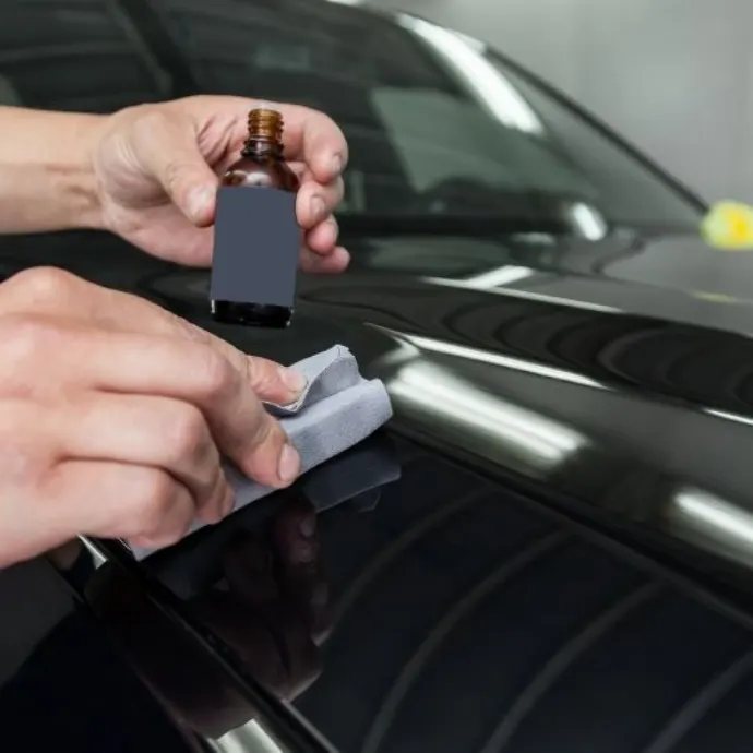 Ceramic coating application for car paint protection